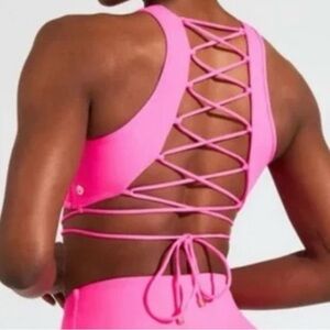 BuffBunny NEW Surfside Pink Strappy Bikini Top size Small